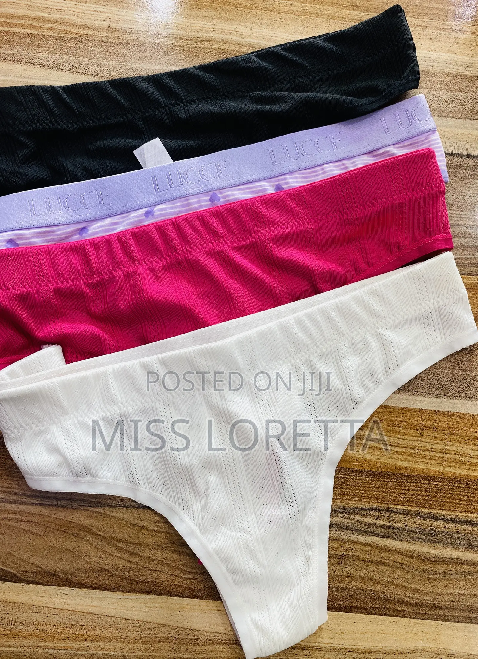 Cotton Blend Thongs - Low Rise