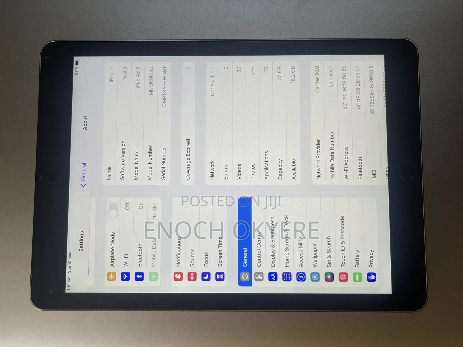 Apple iPad Air 2 32 GB Gray