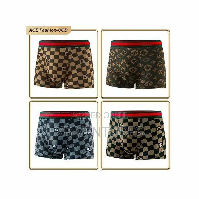 Eu Sizes Men's Cotton Boxer Briefs 4-Pack
