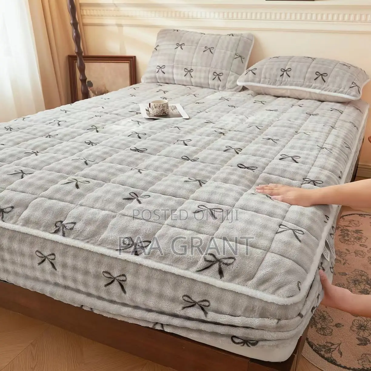 Rest on Pure Cotton Luxury Mattress Cover Perfect for Both Home Hotel