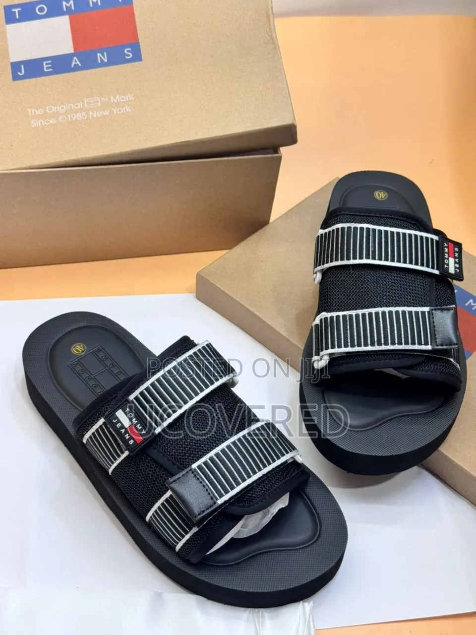 Tommy Jeans Men's Touch-Strap Slides