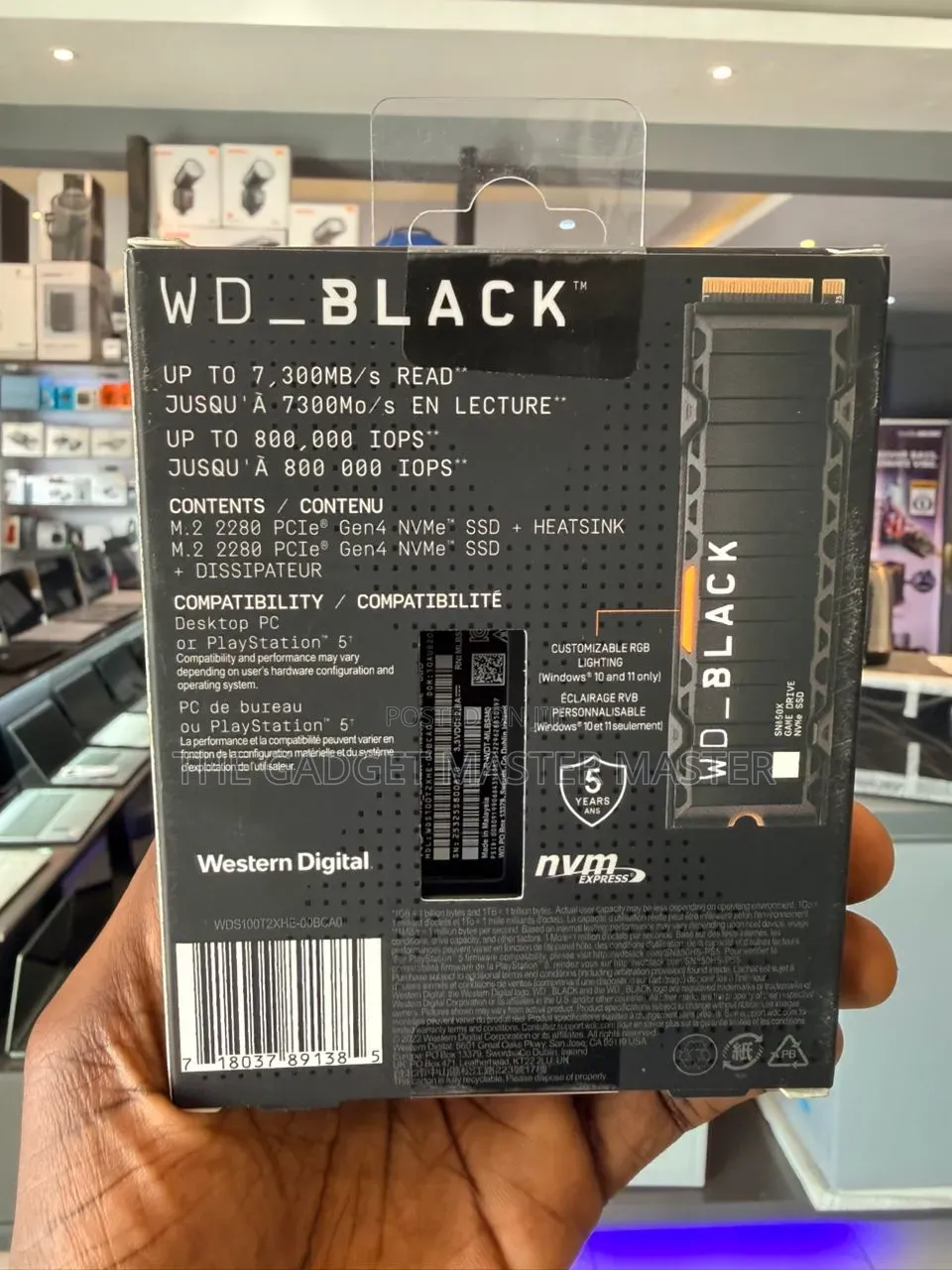 Western Digital 1tb Wd_black Sn850x Gaming Internal Nvme Pcle 4.0 SSD