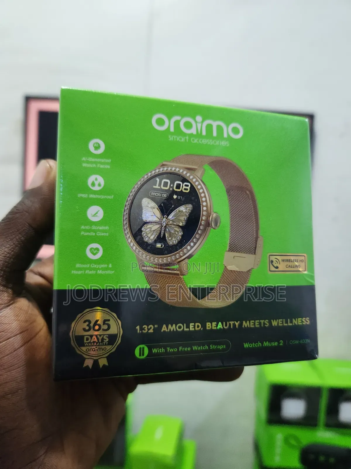 Oraimo Watch Muse 2 1.32" Amoled Diamond Appearance Smart Watch