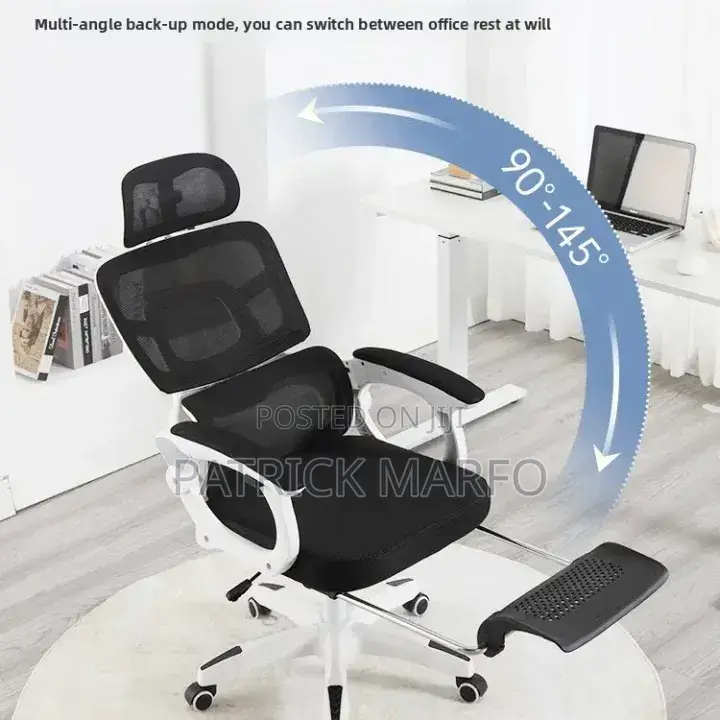 Luxury Ergonomic Office Chair With Footrest