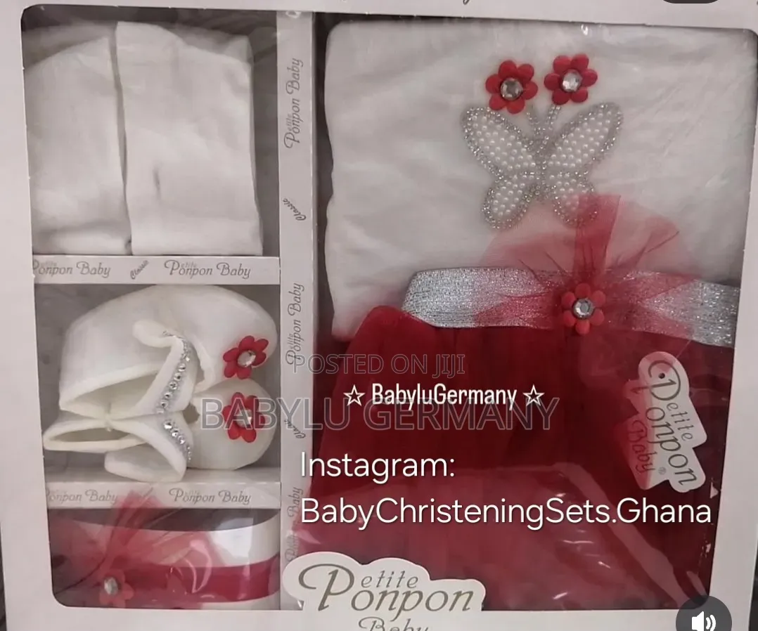 Turkey Imported White and Red Newborn to 6 Months Baby Tutu Set