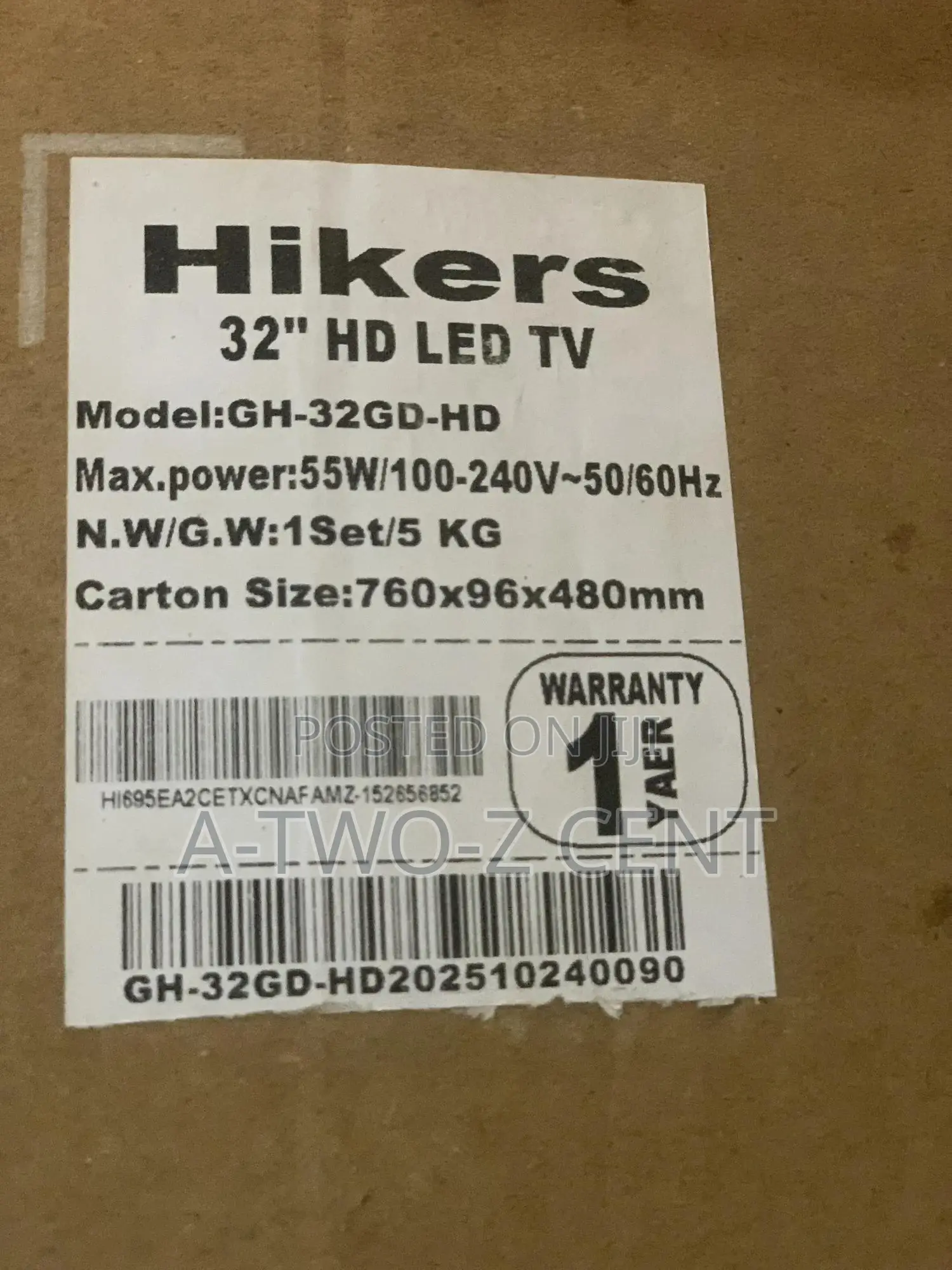 Hikers 32 Inches - Digital Frameless