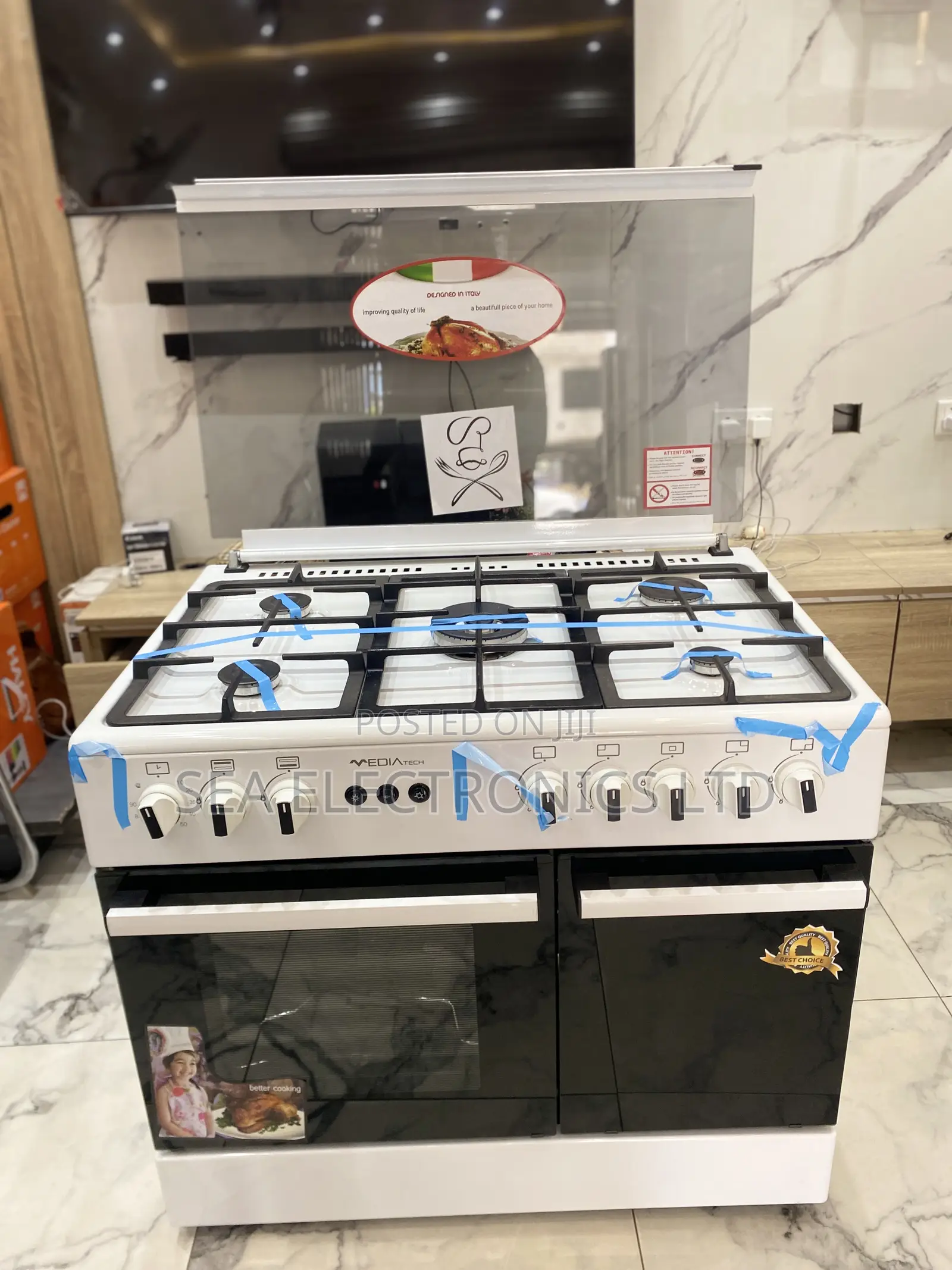 Mediatech 60x90 Gas Cooker With Spacious Oven Compartment