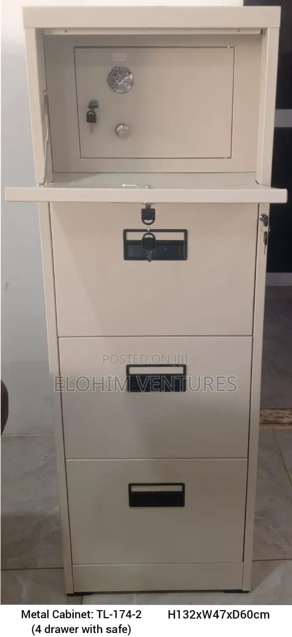 Four Drawer Cabinet With Safe