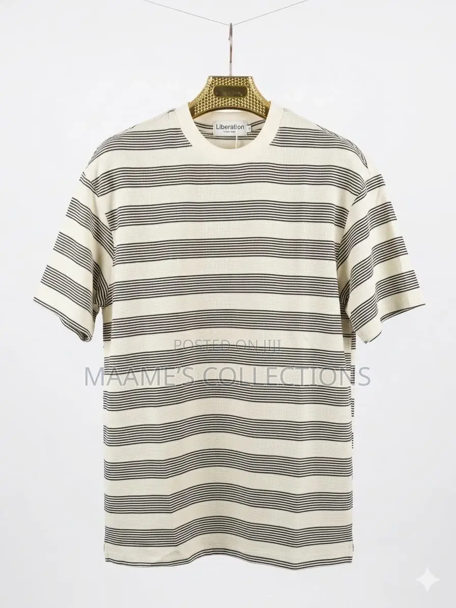 Men’S Striped Crewneck T-Shirt