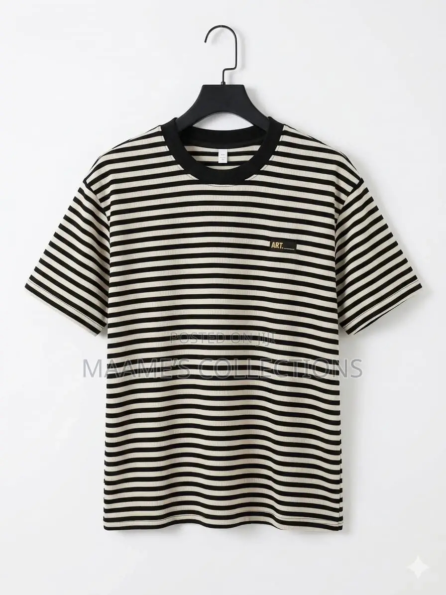 Men’S Striped Crewneck T-Shirt