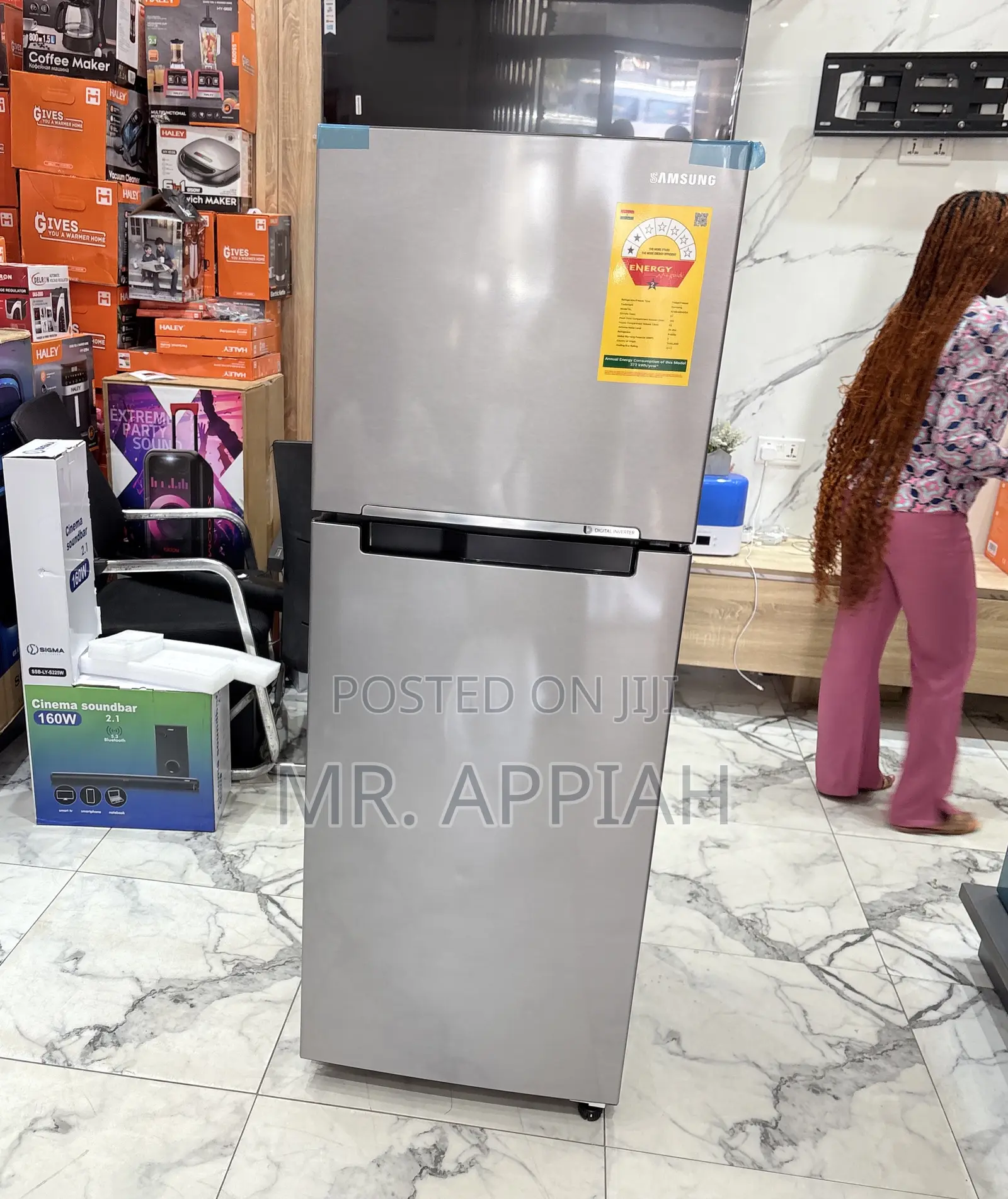 Fast Cooling Samsung Rt 28 Top Mount Freezer Fridge(Gray)280liters.