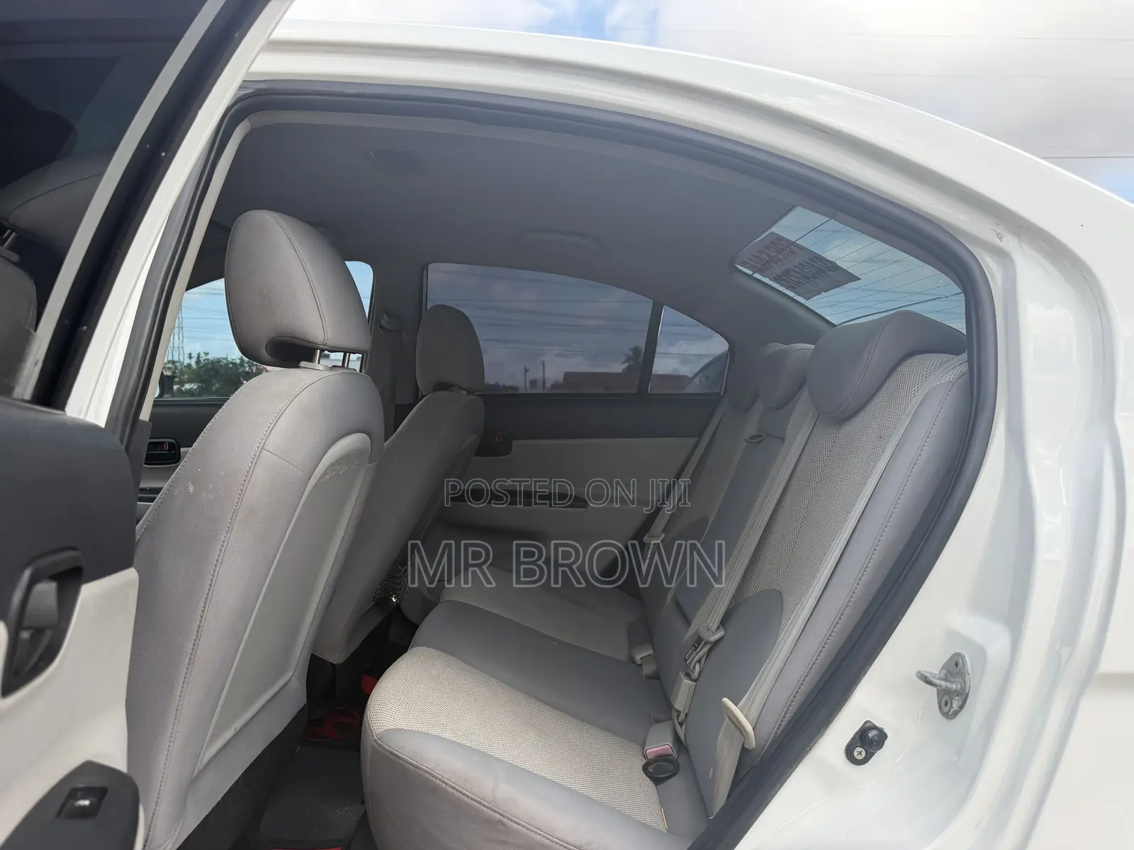 Hyundai Accent Blue 2010 White