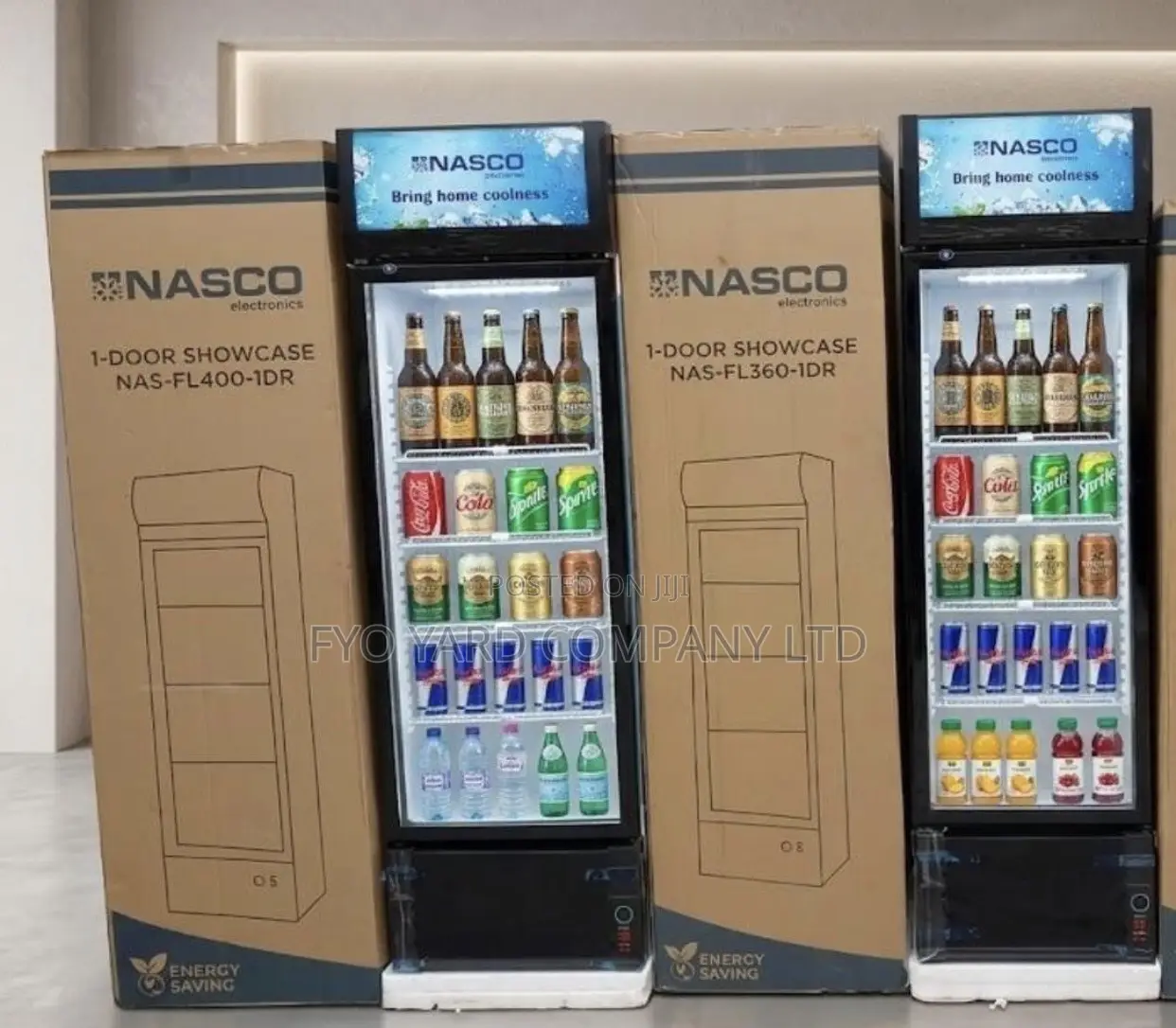 Brand New Nasco 358ltrs Display Fridge