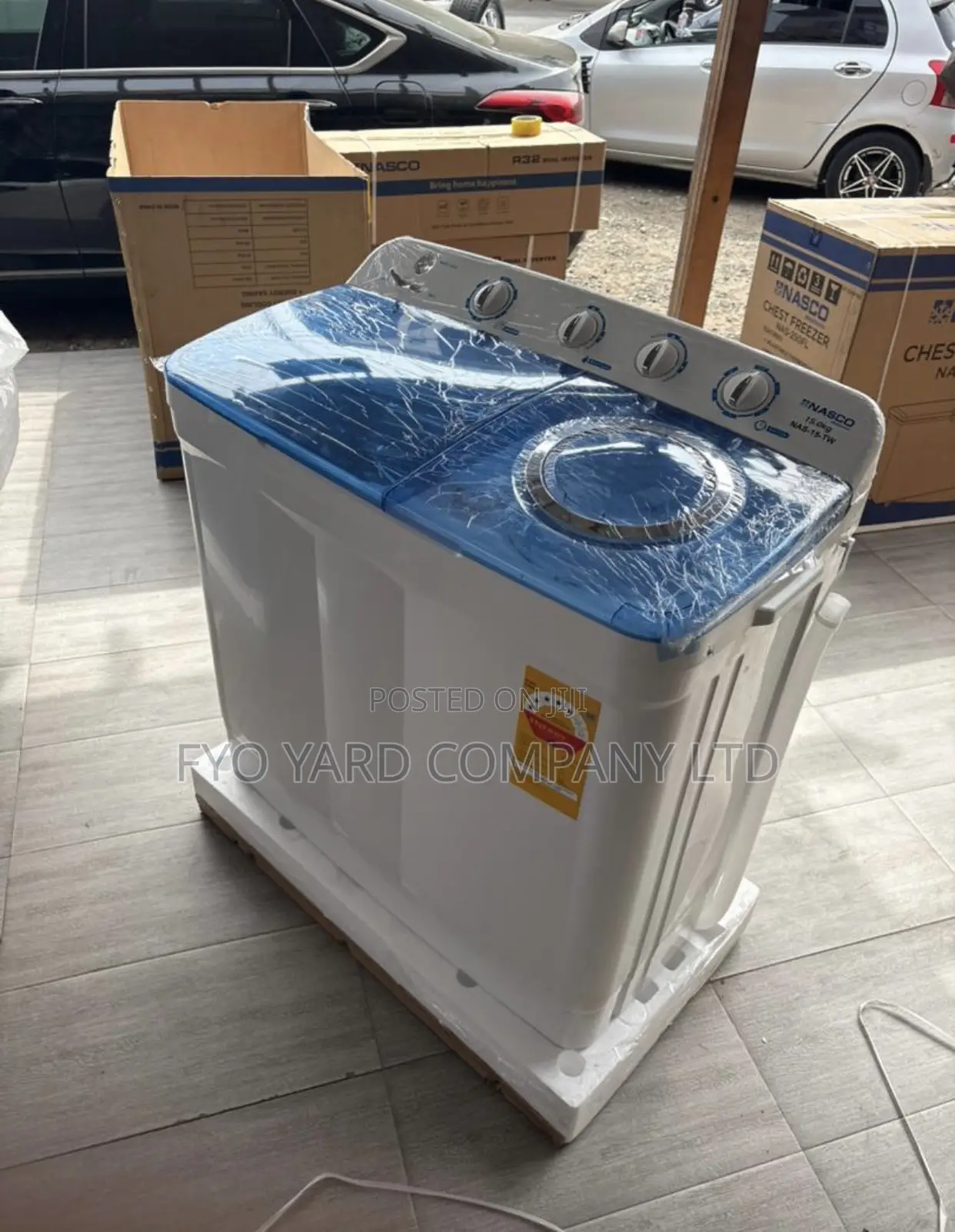 New Sealed Inbox Nasco15kg Twin Top Washing Machine