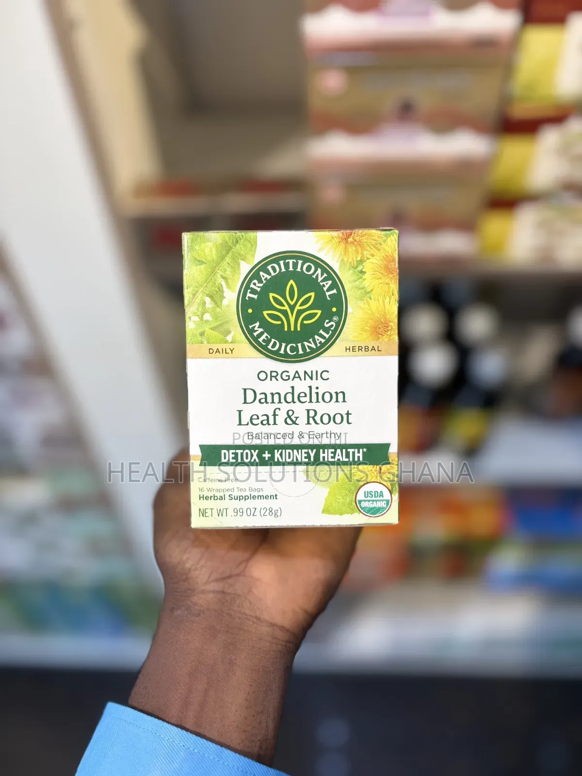 Organic Dandelion Leaf Root Tea for Detox Digestive Support