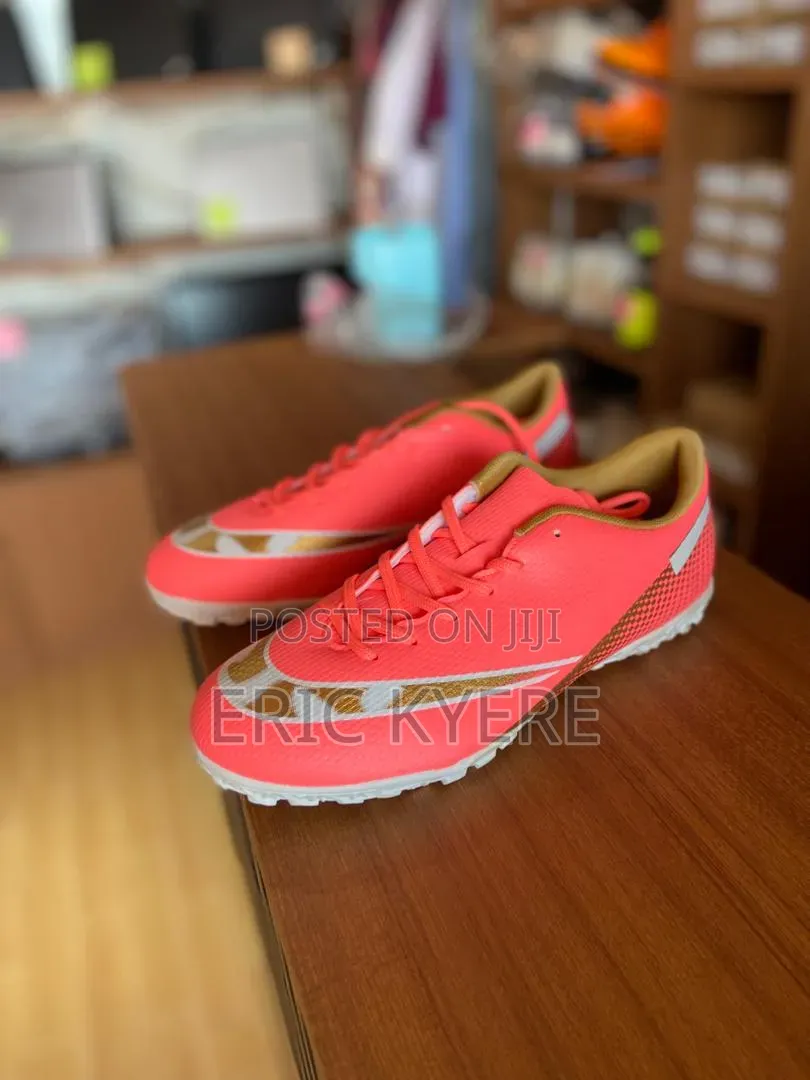 Nike Mercurial Turf Football Boots – Pink/Gold