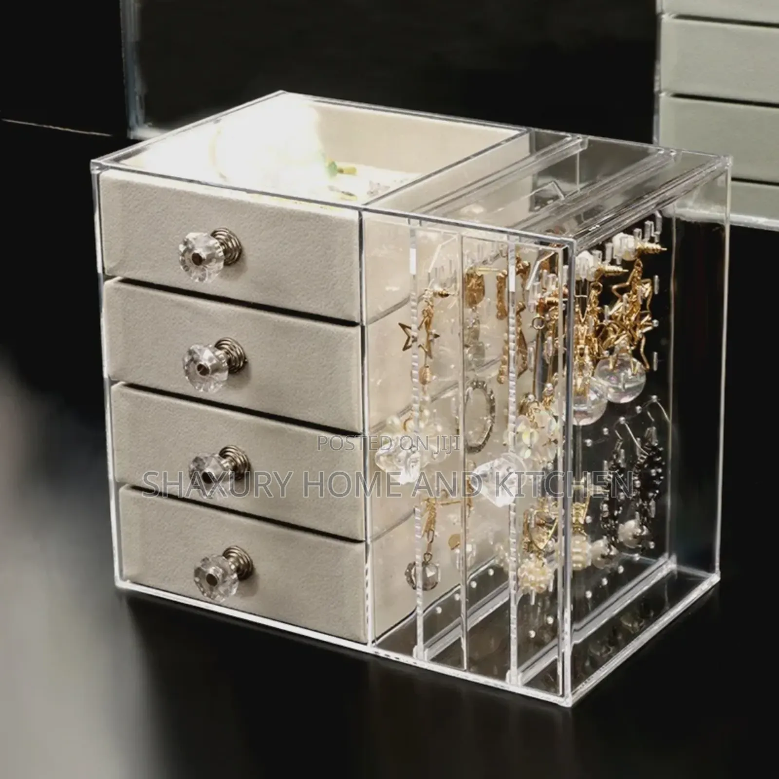 Multi-Layered Jewelry Organizer Earrings Necklace