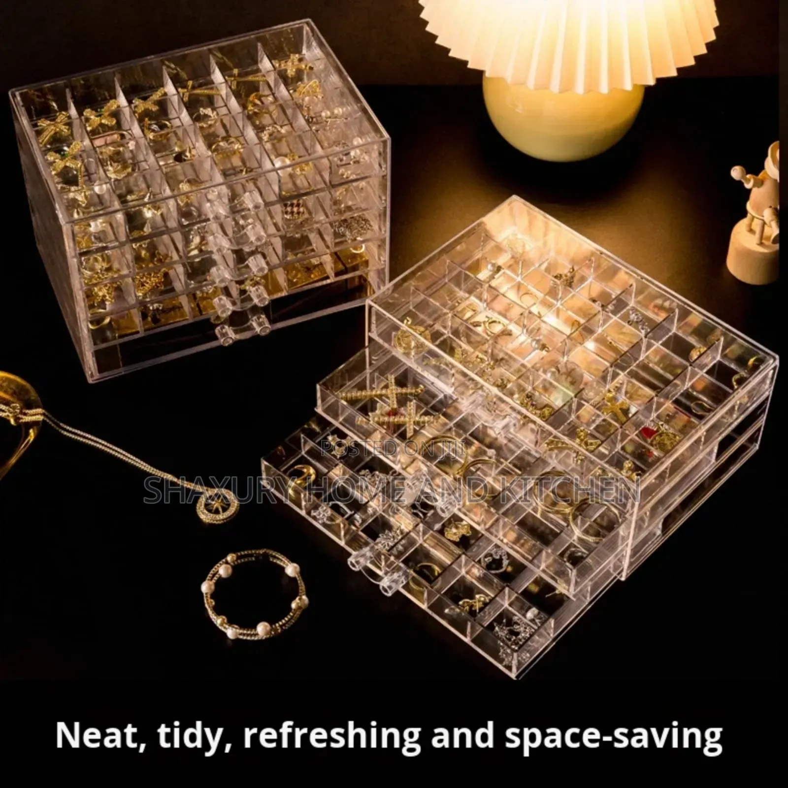 3 Layer 31 Compartment Jewelry Box