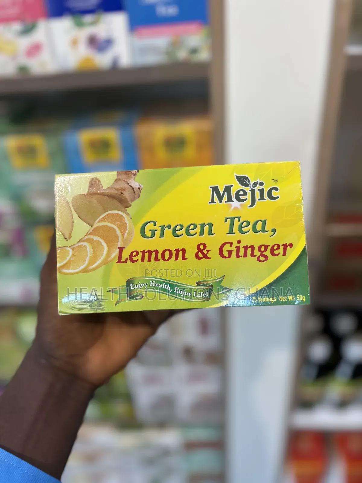 Green Tea Lemon Ginger for Detox, Digestion Immune Support
