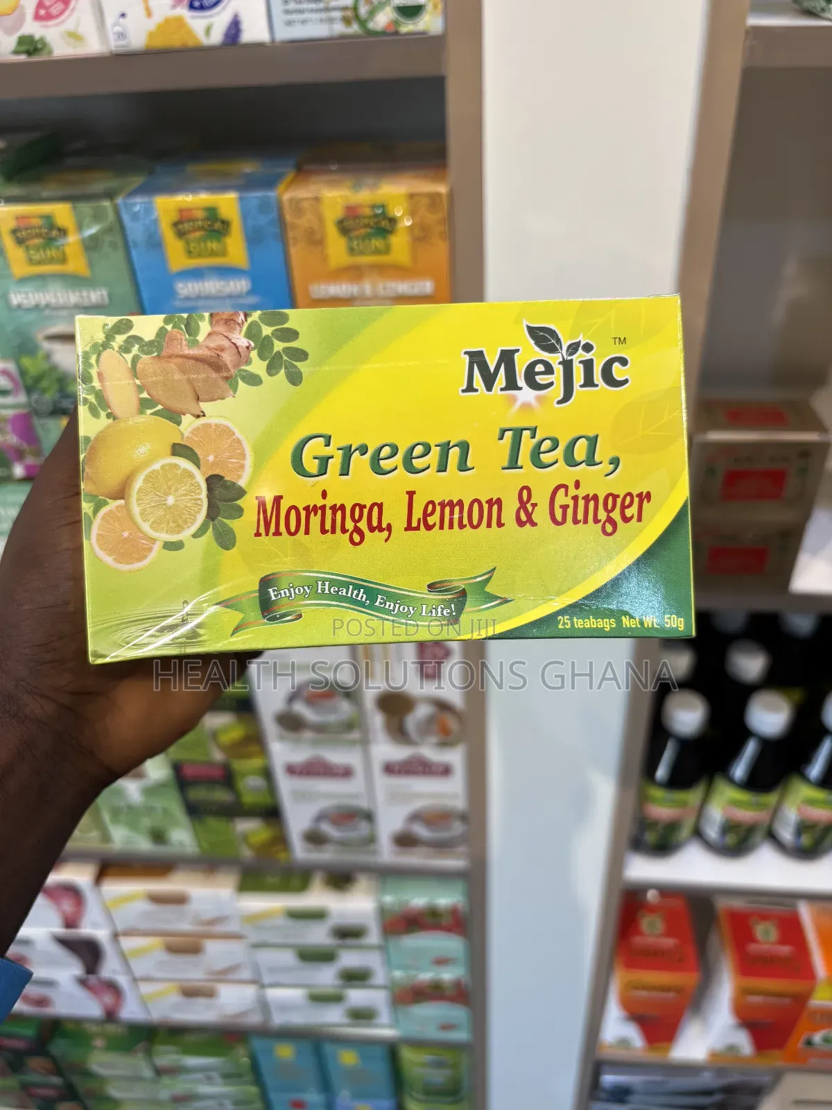 Green Tea, Moringa, Lemon Ginger for Detox Wellness Support