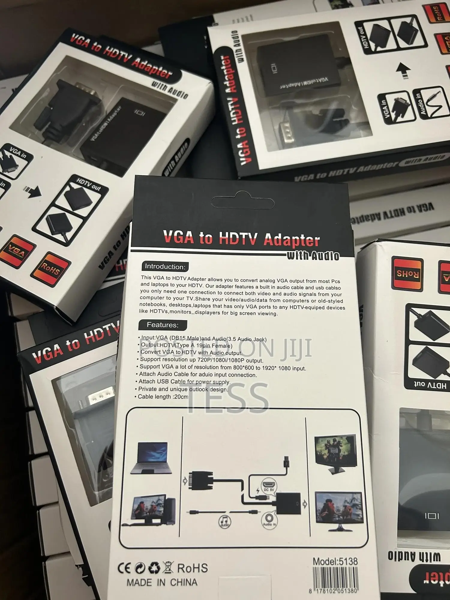 Vga to Hdmi Convertor With Audio Adapter