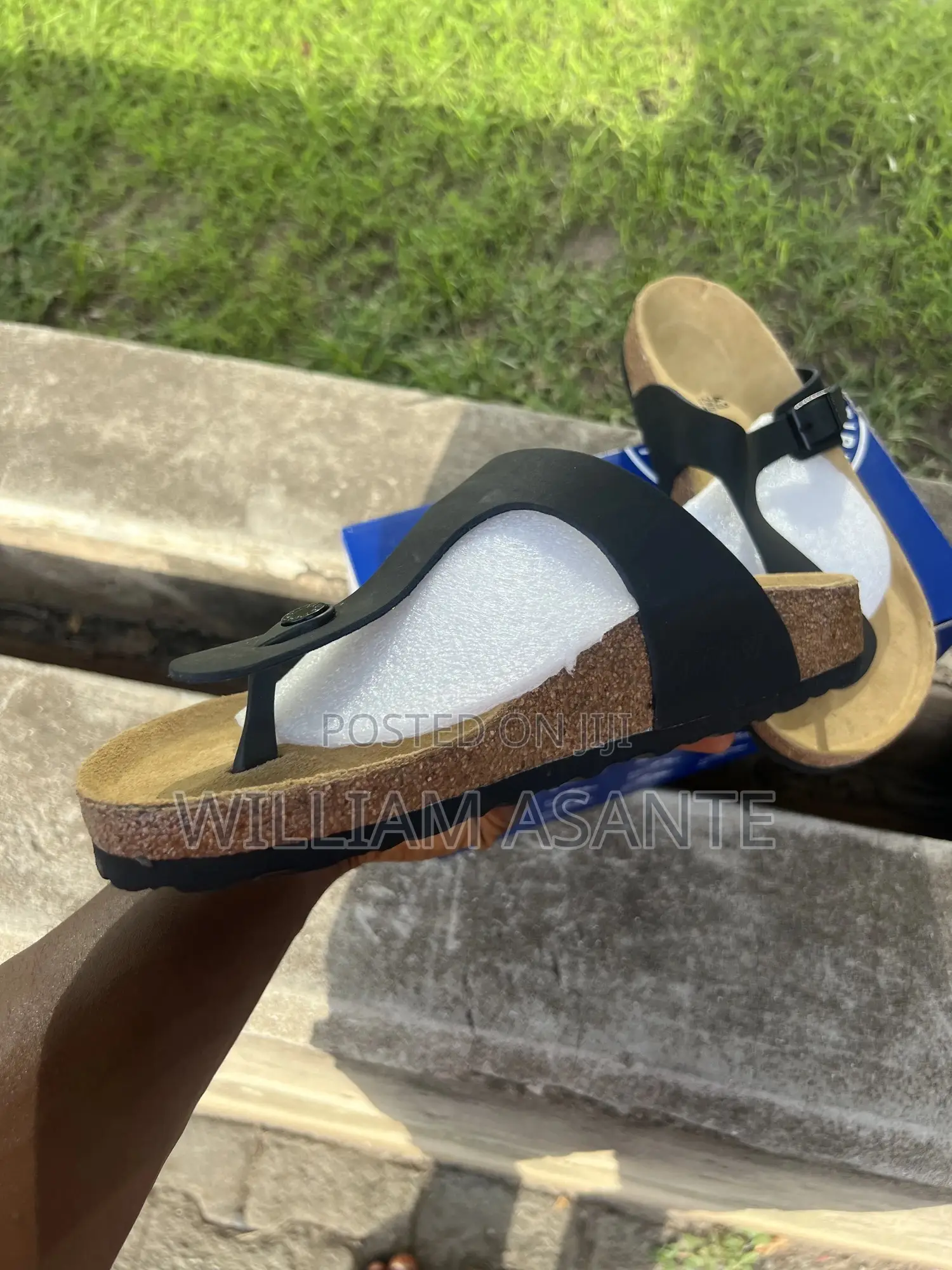 Black Birkenstock Gizeh Slippers