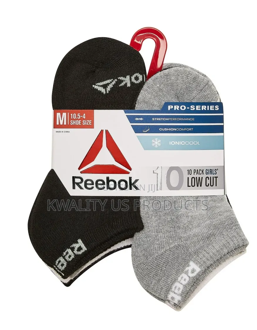 Reebok Pro-Series Girls Low Cut Socks - 10 Pairs