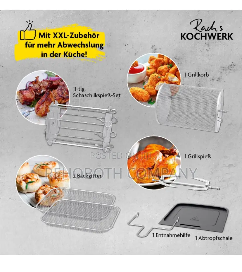 Rachs Kochwerk Digital Hot Air Fryer 12 Litres