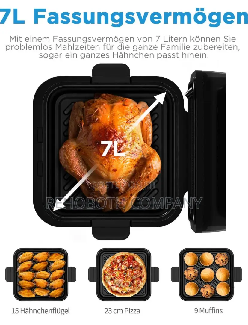 Midea Dualtaste Hot Air Fryer 7l, Airfryer XXL