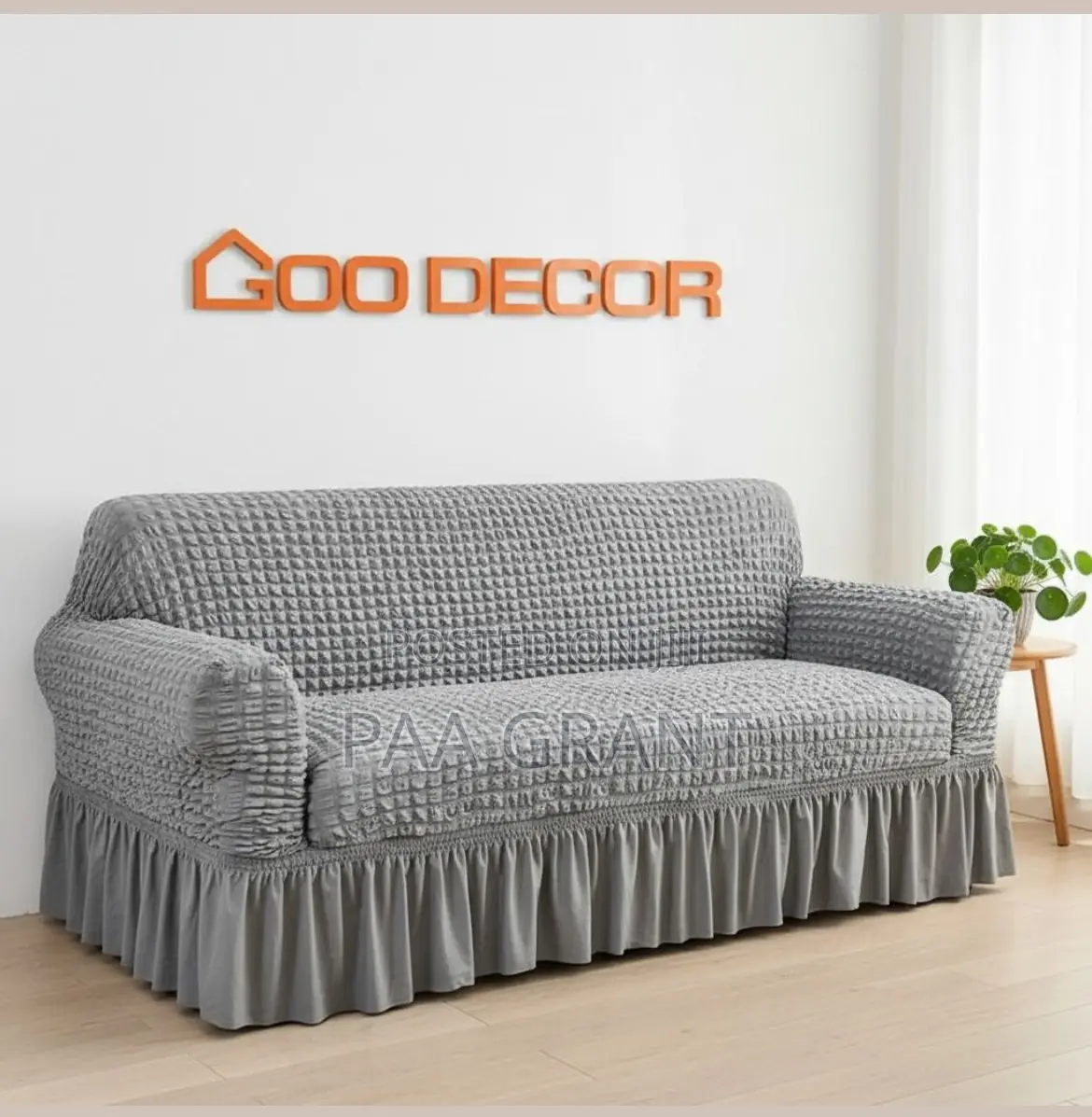 Thick Fabric ,Premium Feel (4 PCS Sofa Skirt Covers in Diff Colors