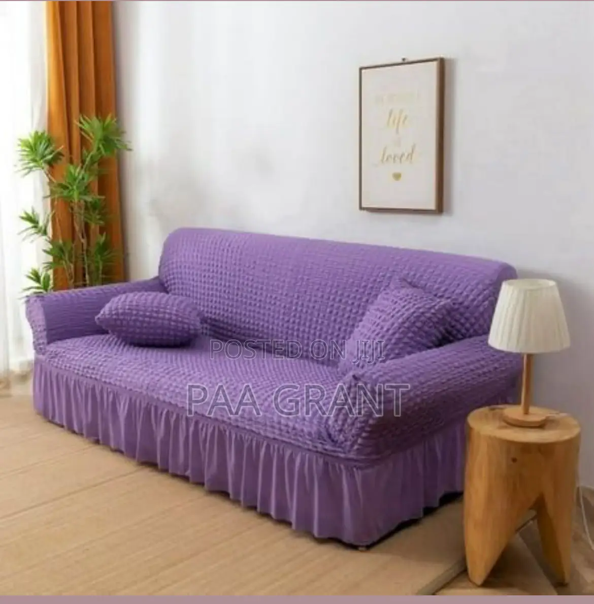 Classy Covers for Even Large Sofas ( Sofa Skirt Covers in Diff Colors