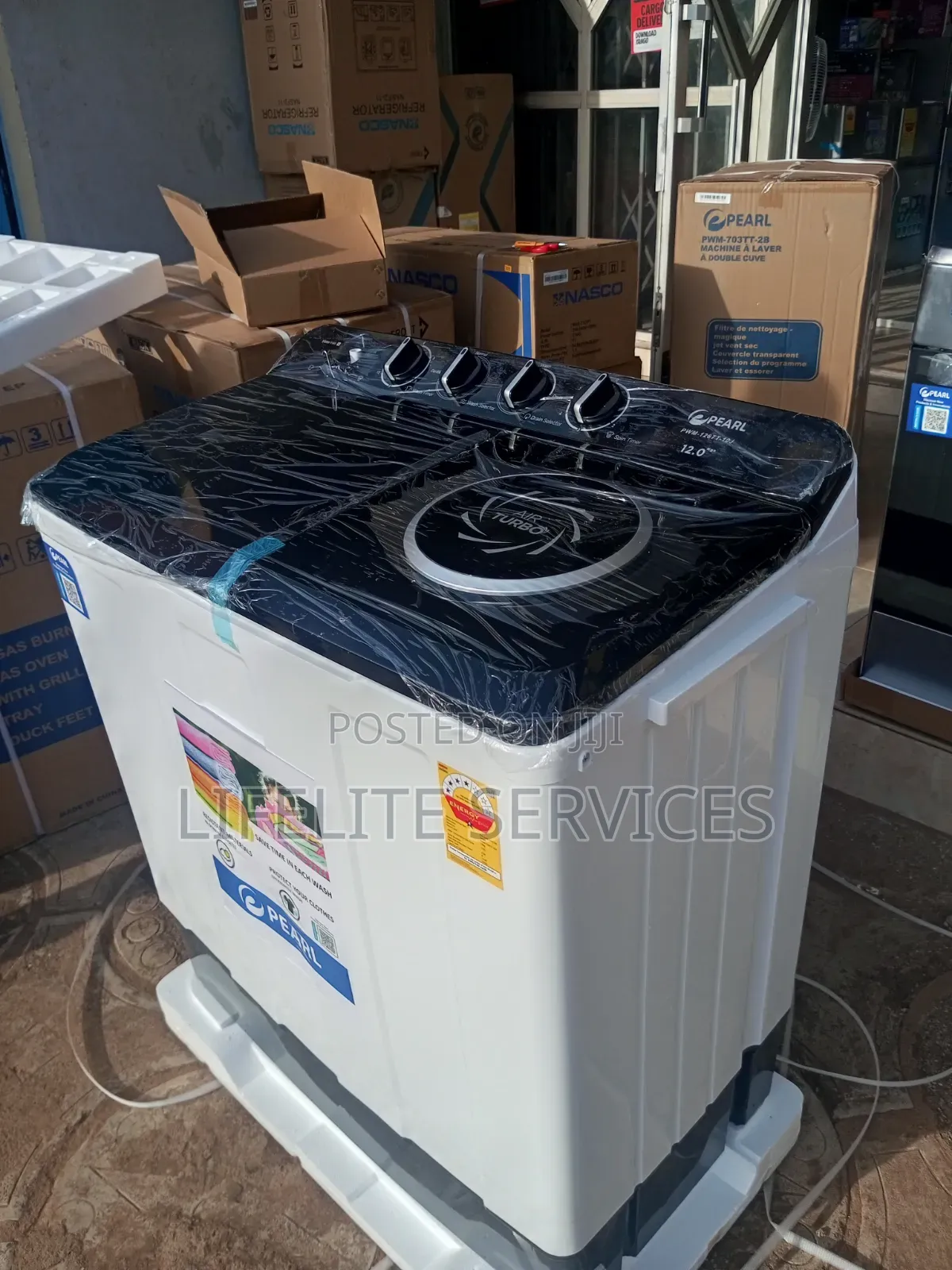 Pearl 12kg Heavy Duty Washing Machine – Powerful Family Size