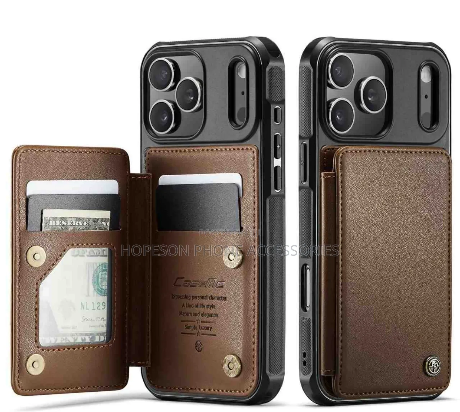 High Quality Shockproof Leather Case With Magnetic Wallet Card Holder
