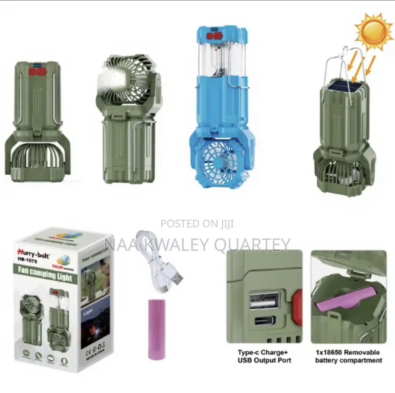 Rechargeable Light and Fan