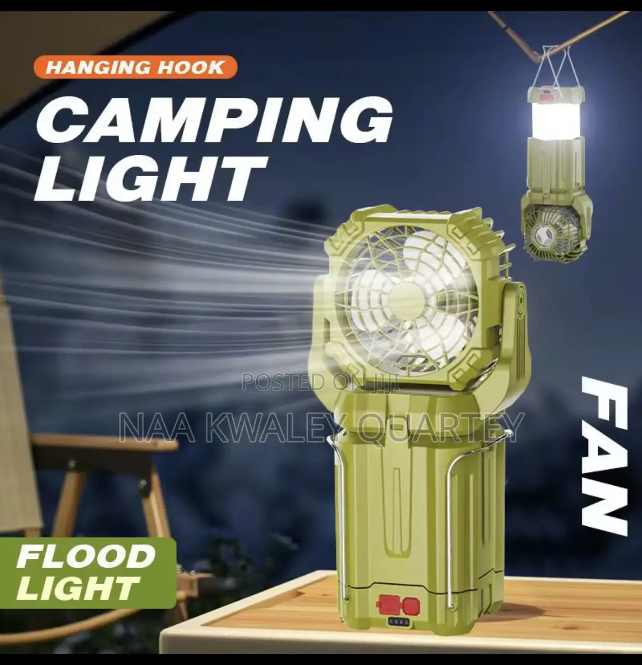Rechargeable Light and Fan