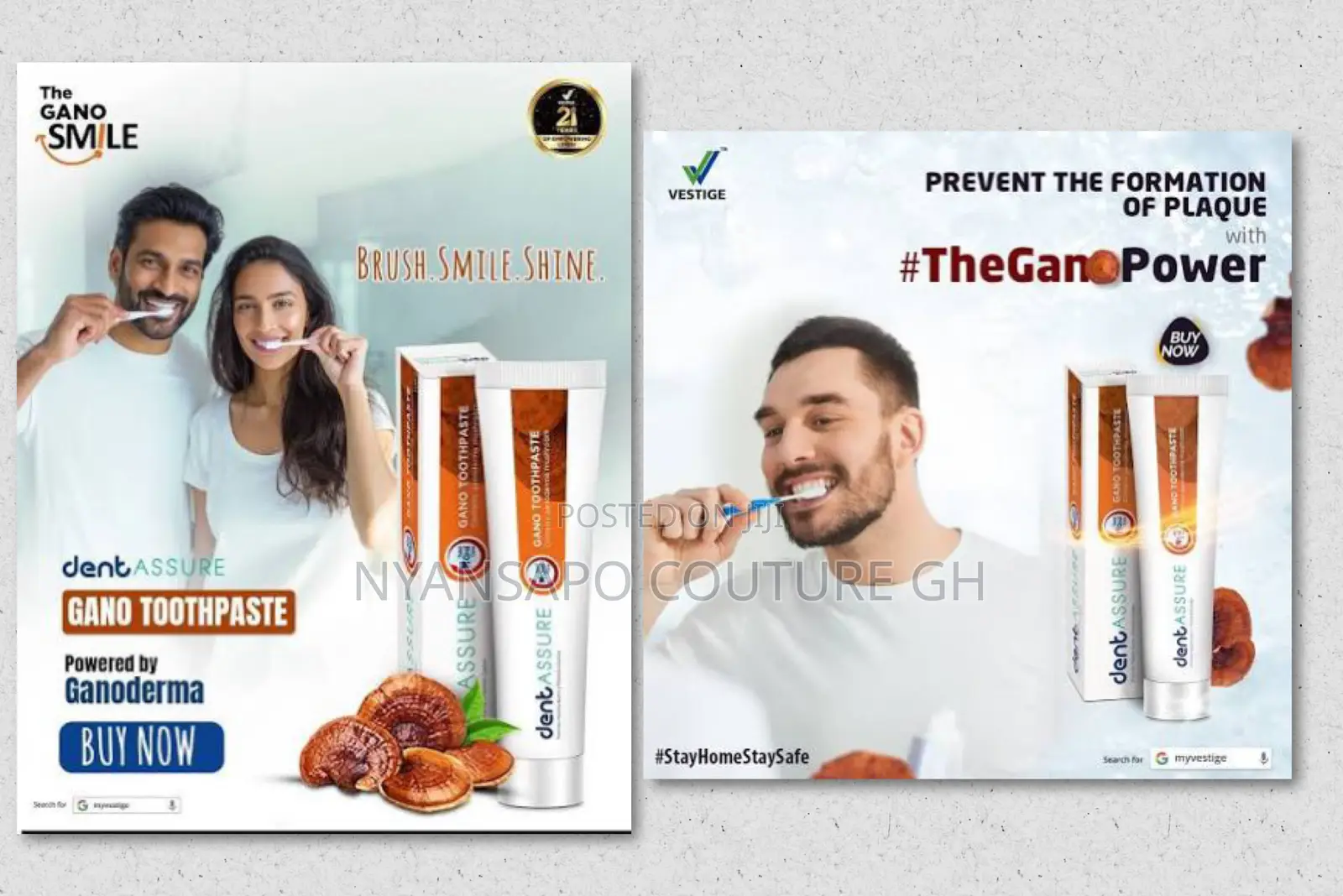 Vestige Dentassure Gano Toothpaste