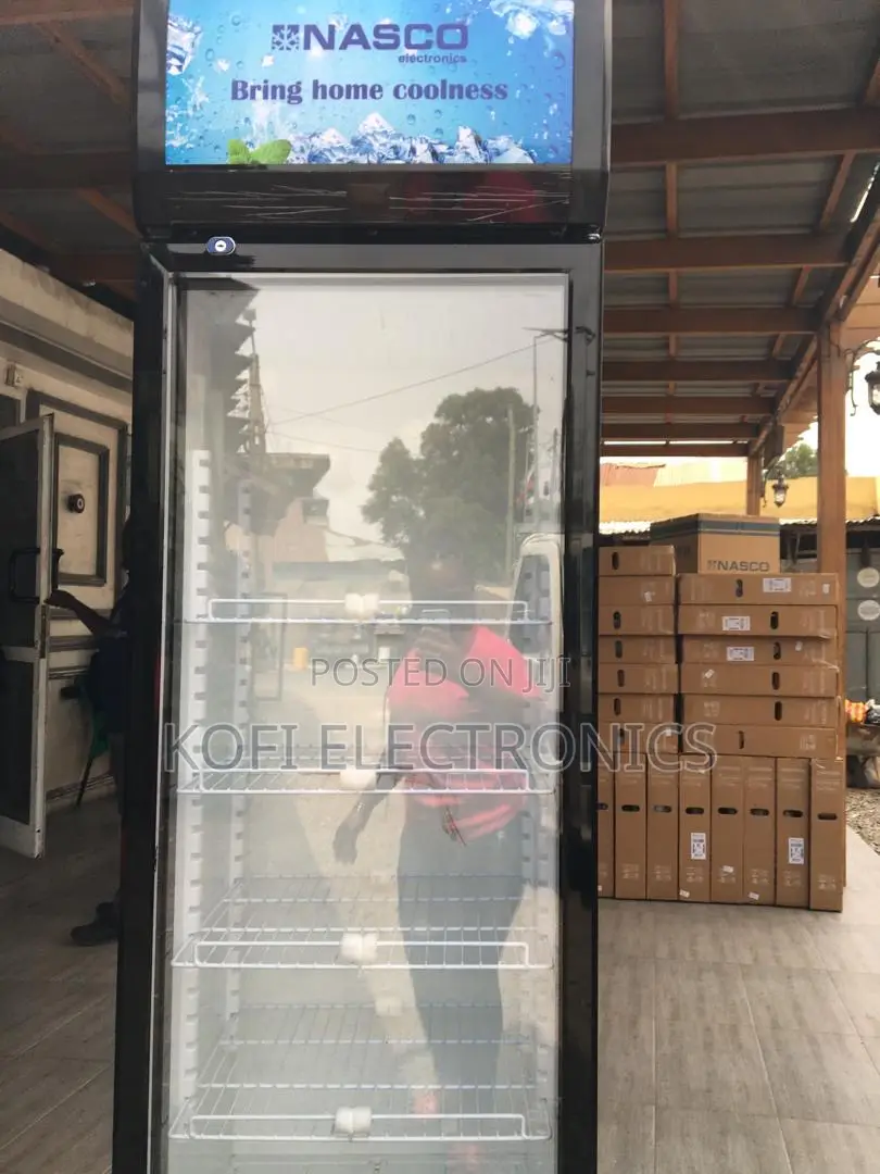 Nasco 358l Upright Display Fridge for Shops Homes
