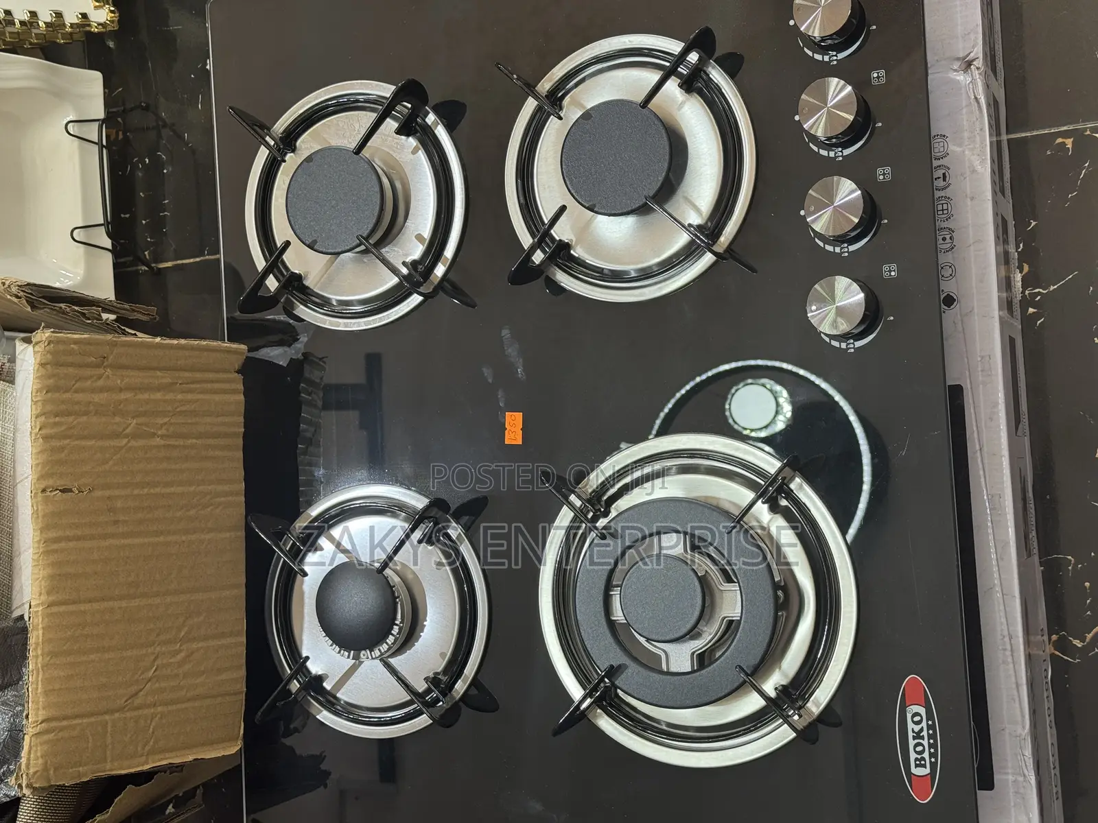 Inbuilt Glass Gas Stove Burner 4