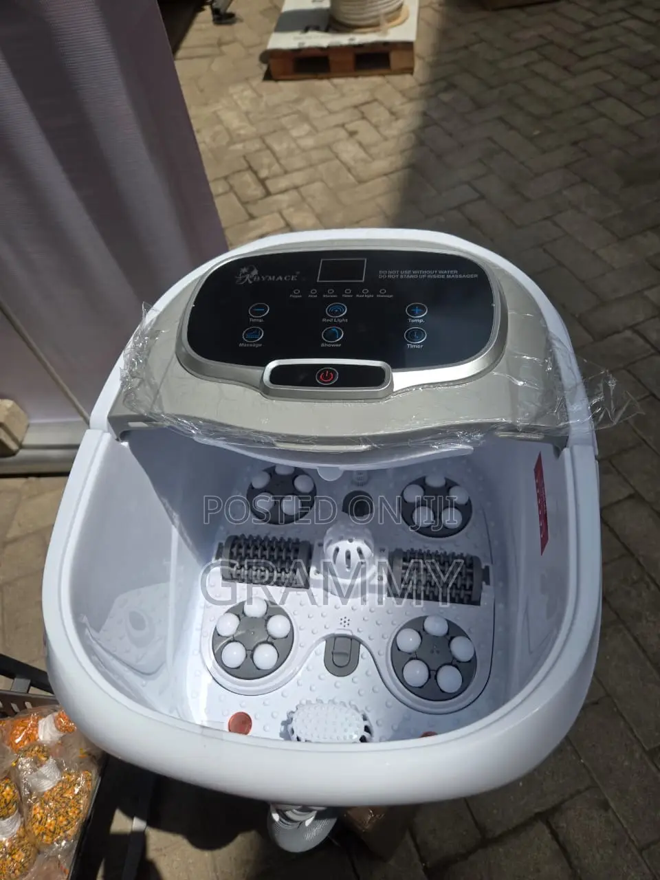 Portable Electric Foot Spa Massager Machine With Heat Bubble Therapy
