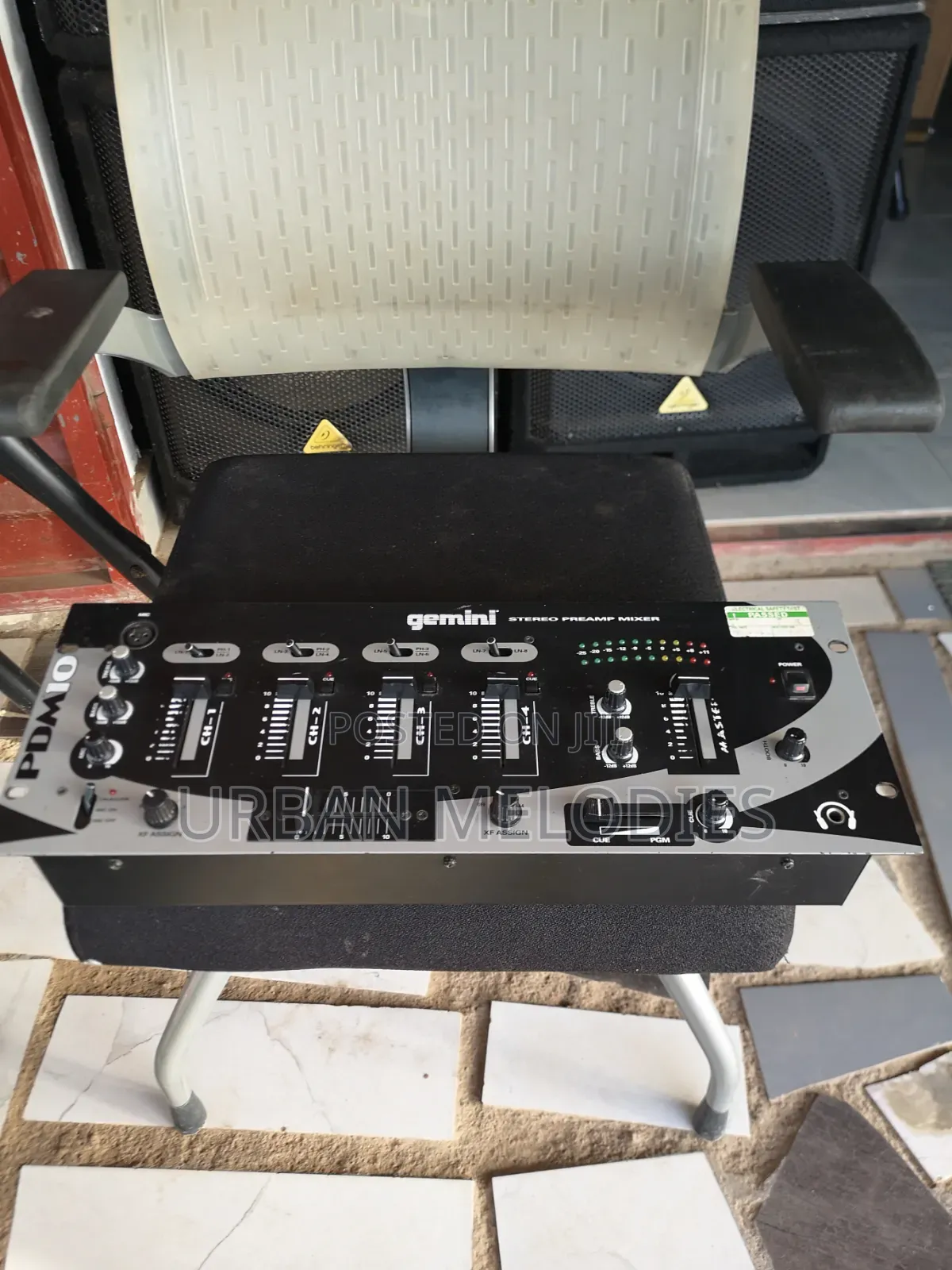 Gemini PDM-10 Stereo Preamp Mixer for DJS
