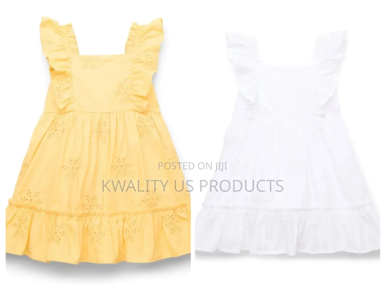 Wonder Nation Girls Cotton Eyelet Dress - 2 and 3 Years