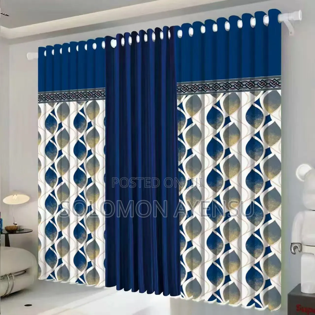 3-in-1 Blackout Sheer Decorative Window Curtains