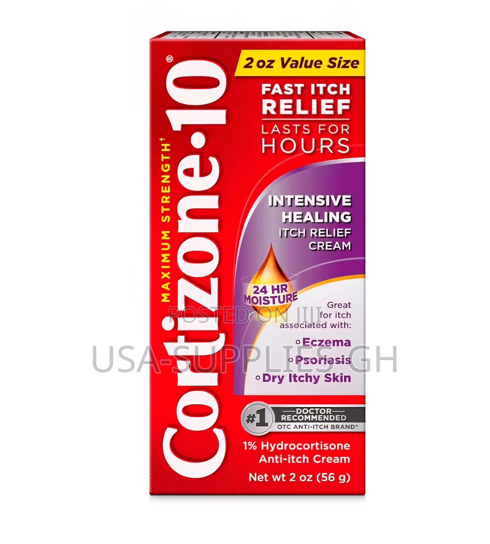 Cortizone-10 Maximum Strength Intensive Healing Itch Relief Cream 2oz