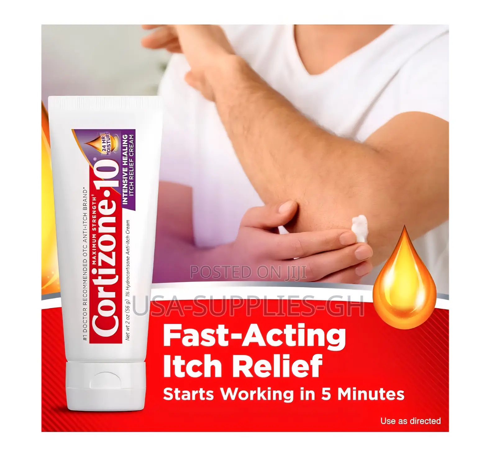 Cortizone-10 Maximum Strength Intensive Healing Itch Relief Cream 2oz