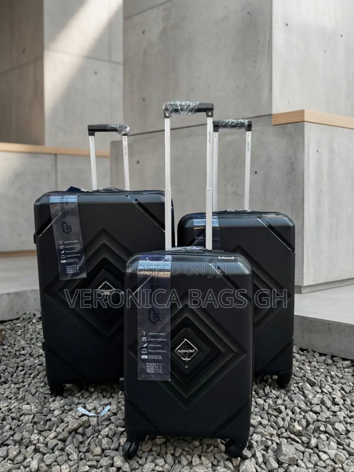 Durable Pp Luggage 3 in 1 Unbreakable Anti Theft Zip 28,24,20 Inches