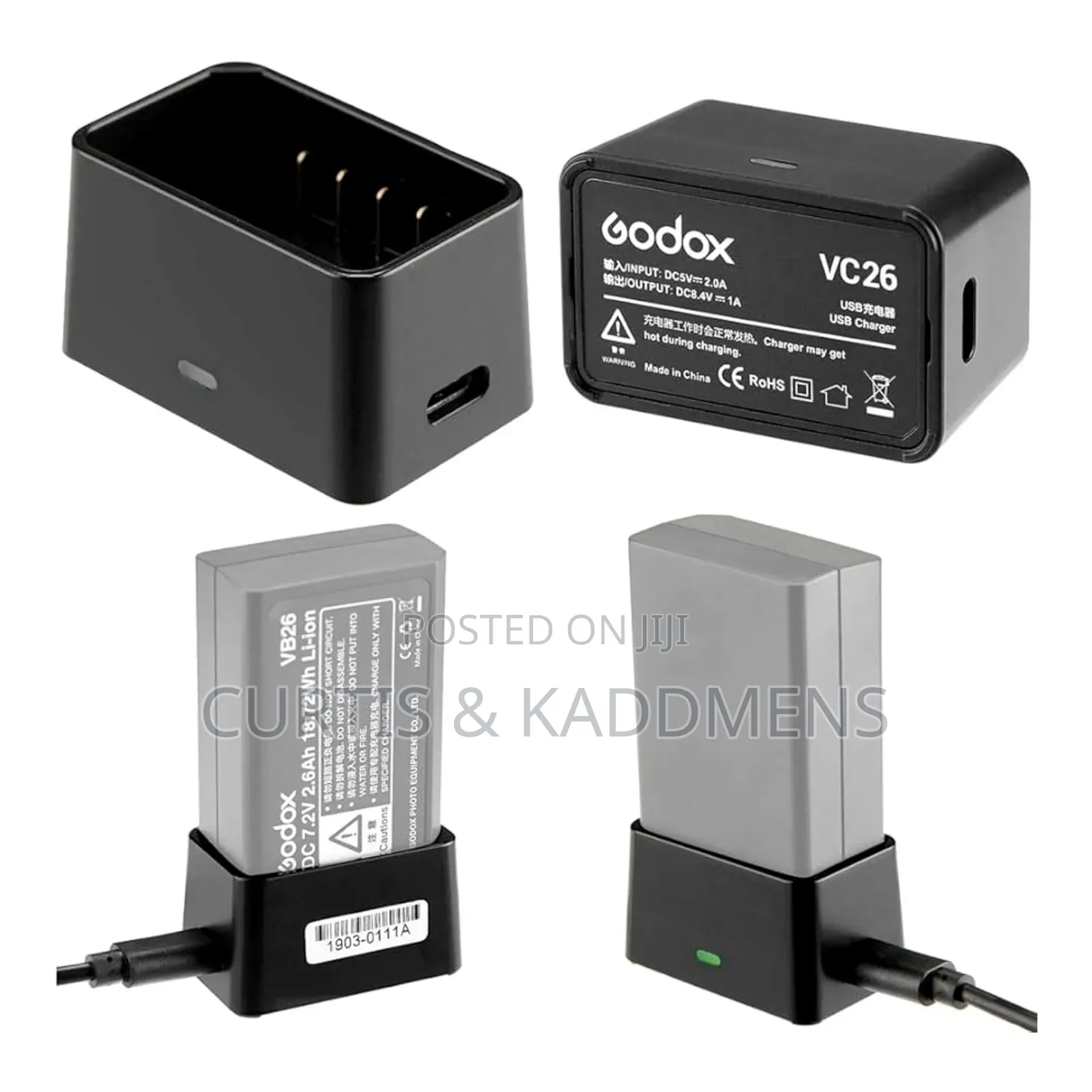 Godox V1, V850iii Flash Battery Charger