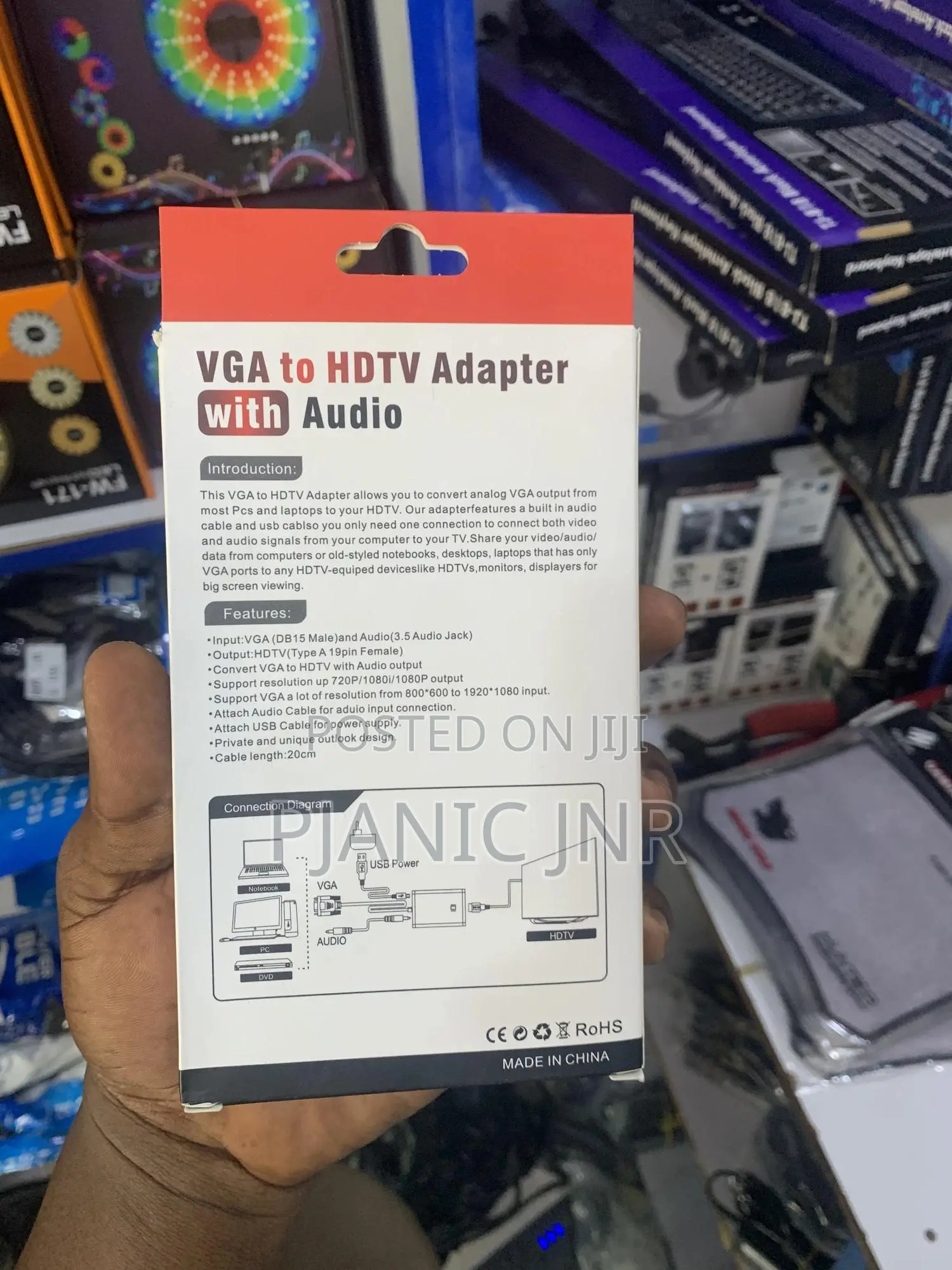 Vga to HDTV Adapter With Audio Converter