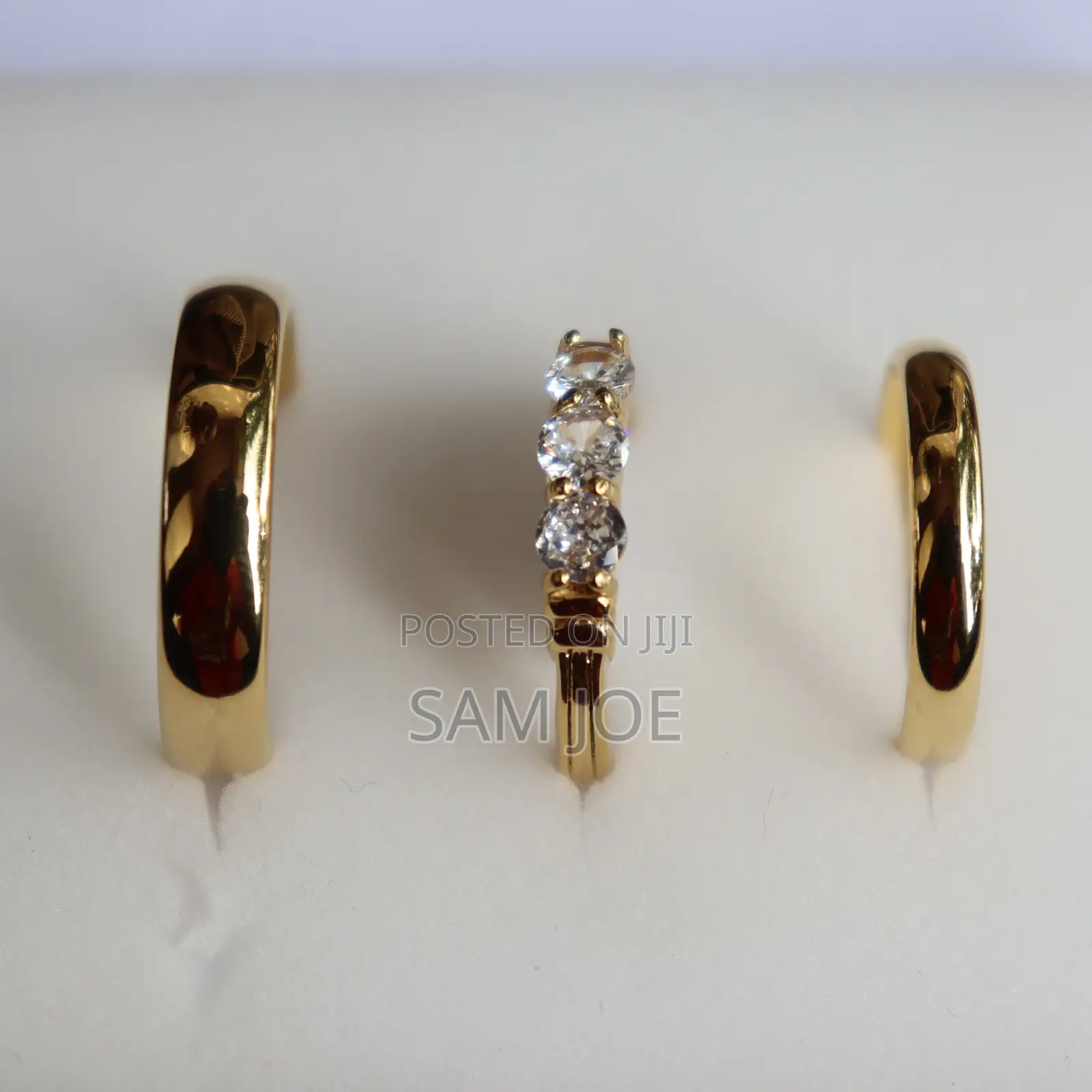  Tungsten Goldplated Wedding Rings