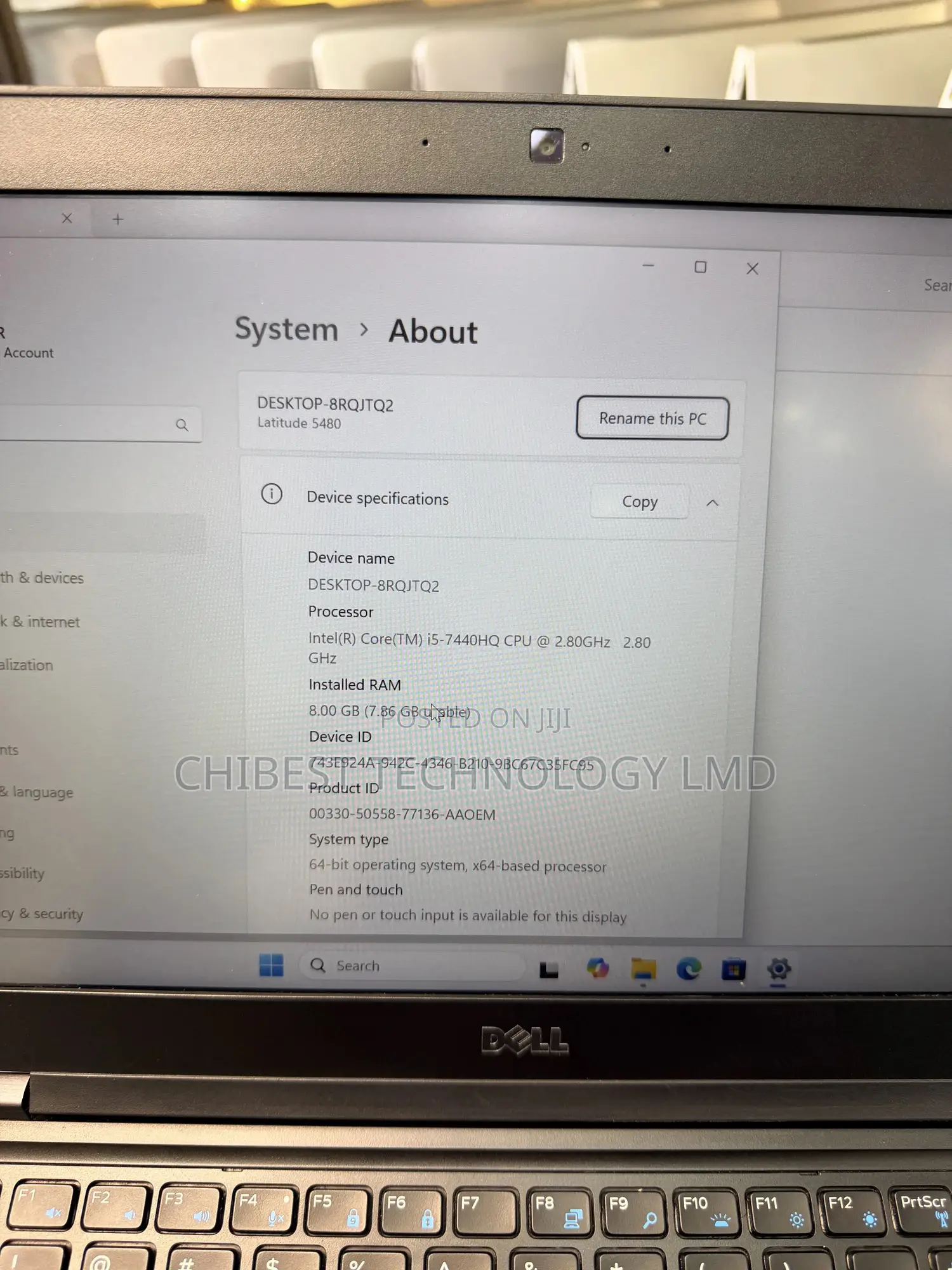 Laptop Dell Latitude 5480 8GB Intel Core i5 SSD 256GB