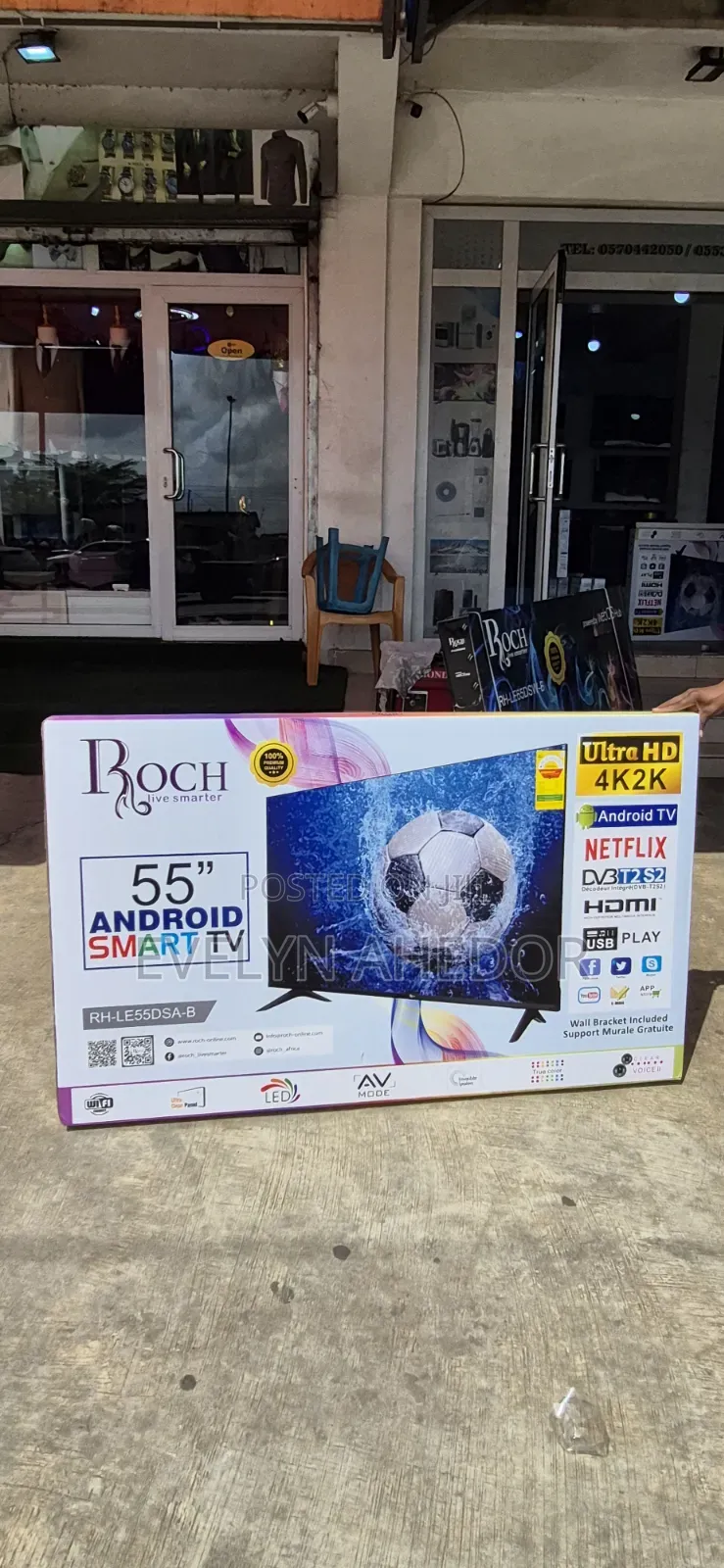 Smooth Edgeless Roch 55 Inches Smart Android Tv Uhd Available